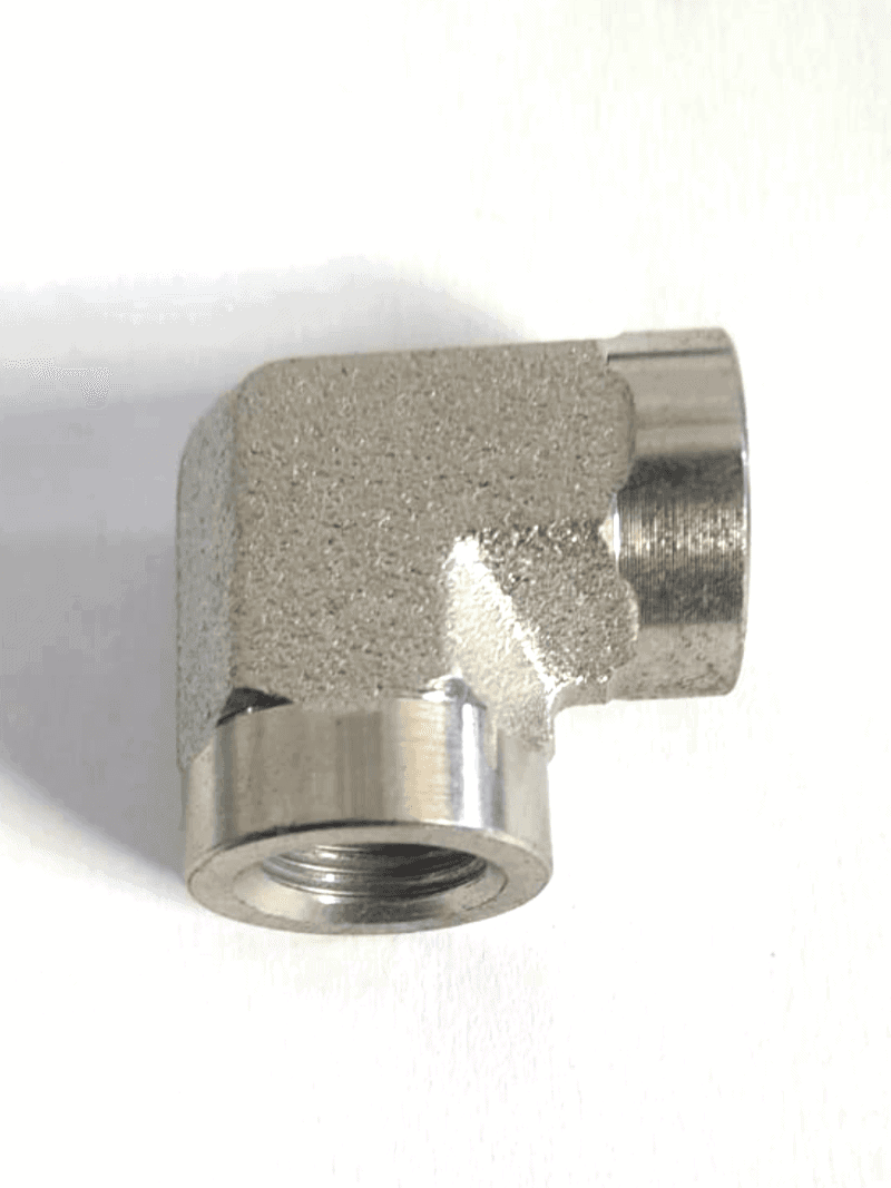 90 degree female BSPP hydraulic elbow fitting